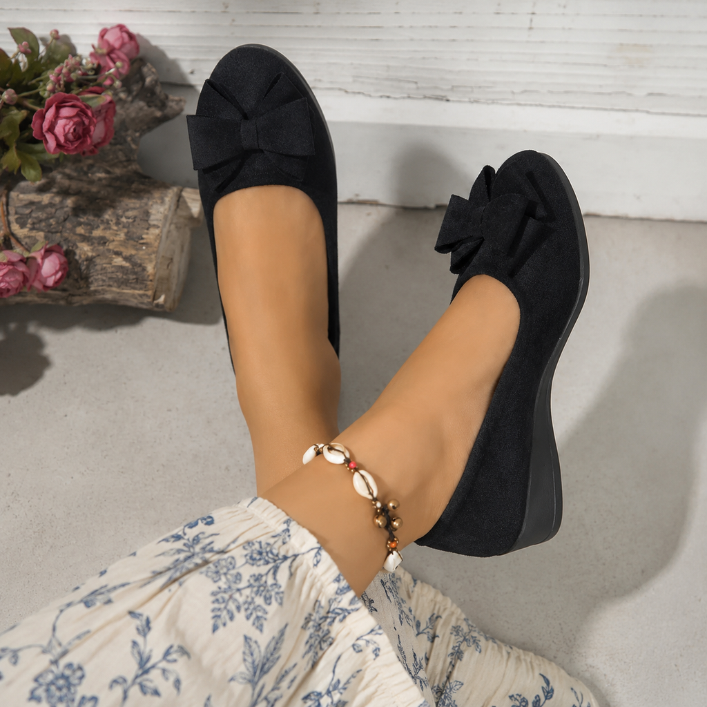 Elfi | Damen Stilvolle Wildleder Ballerinas