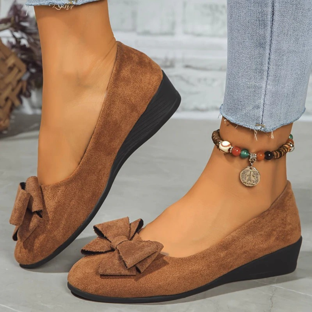 Elfi | Damen Stilvolle Wildleder Ballerinas