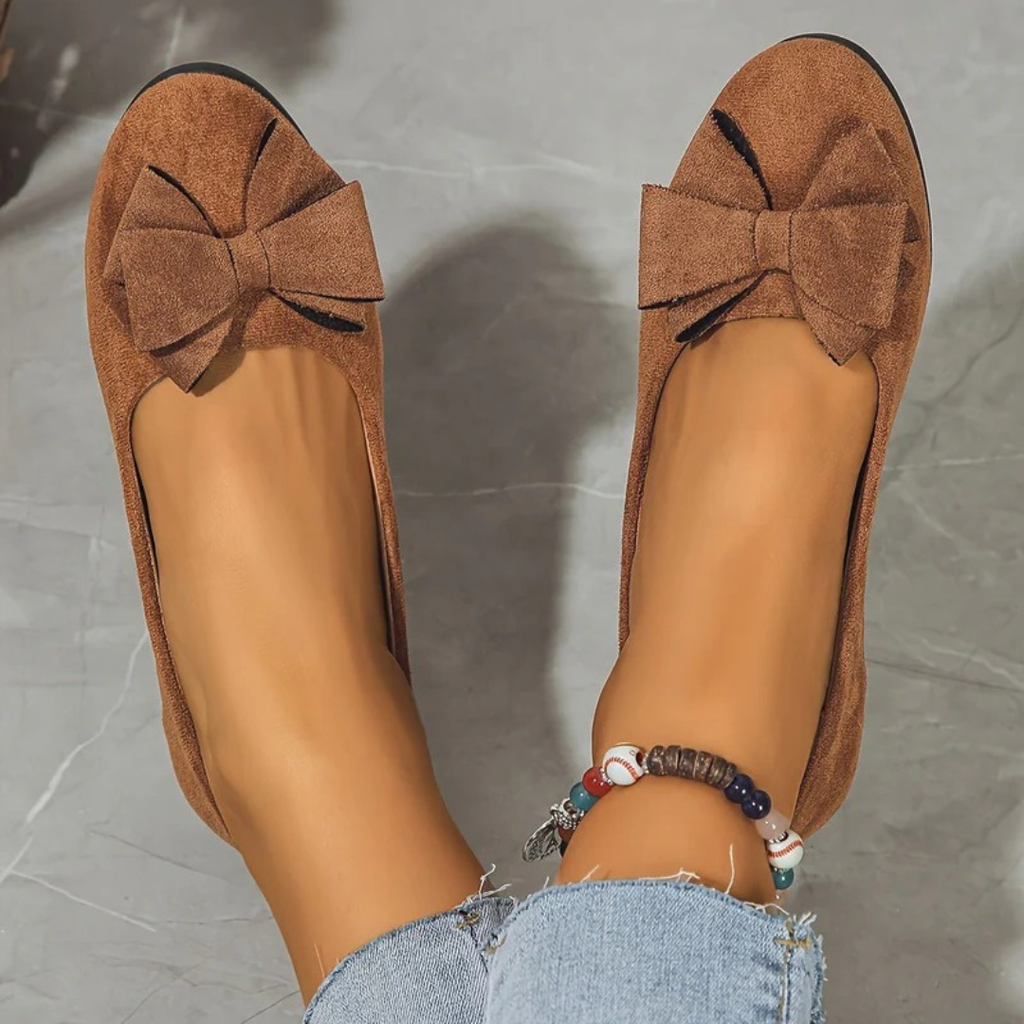 Elfi | Damen Stilvolle Wildleder Ballerinas