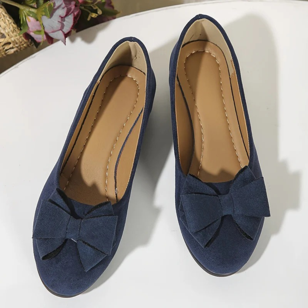 Elfi | Damen Stilvolle Wildleder Ballerinas