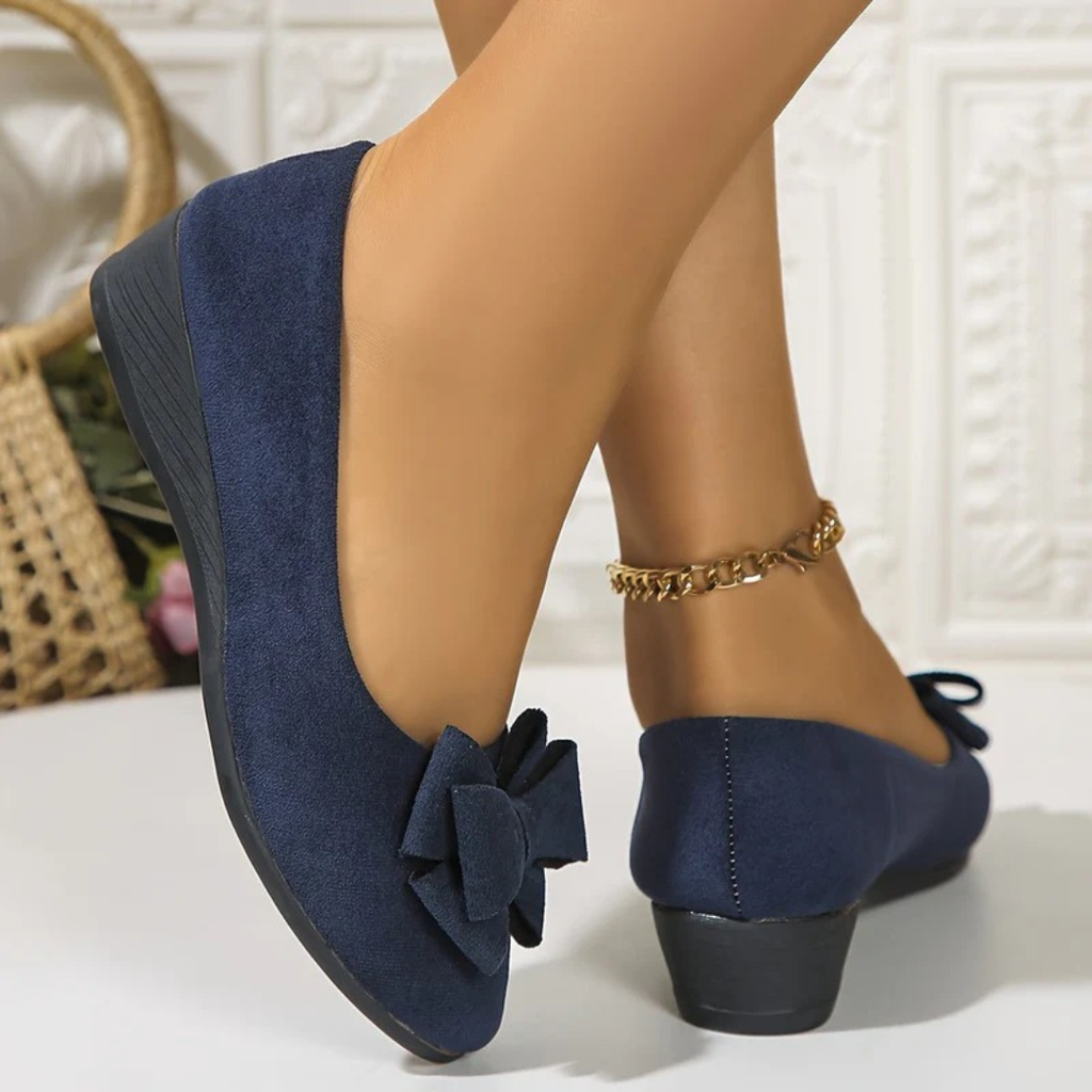 Elfi | Damen Stilvolle Wildleder Ballerinas