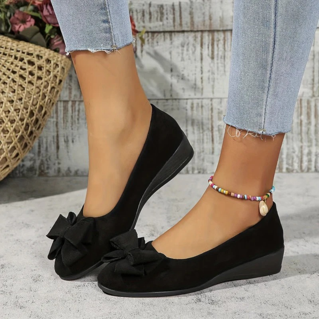 Elfi | Damen Stilvolle Wildleder Ballerinas