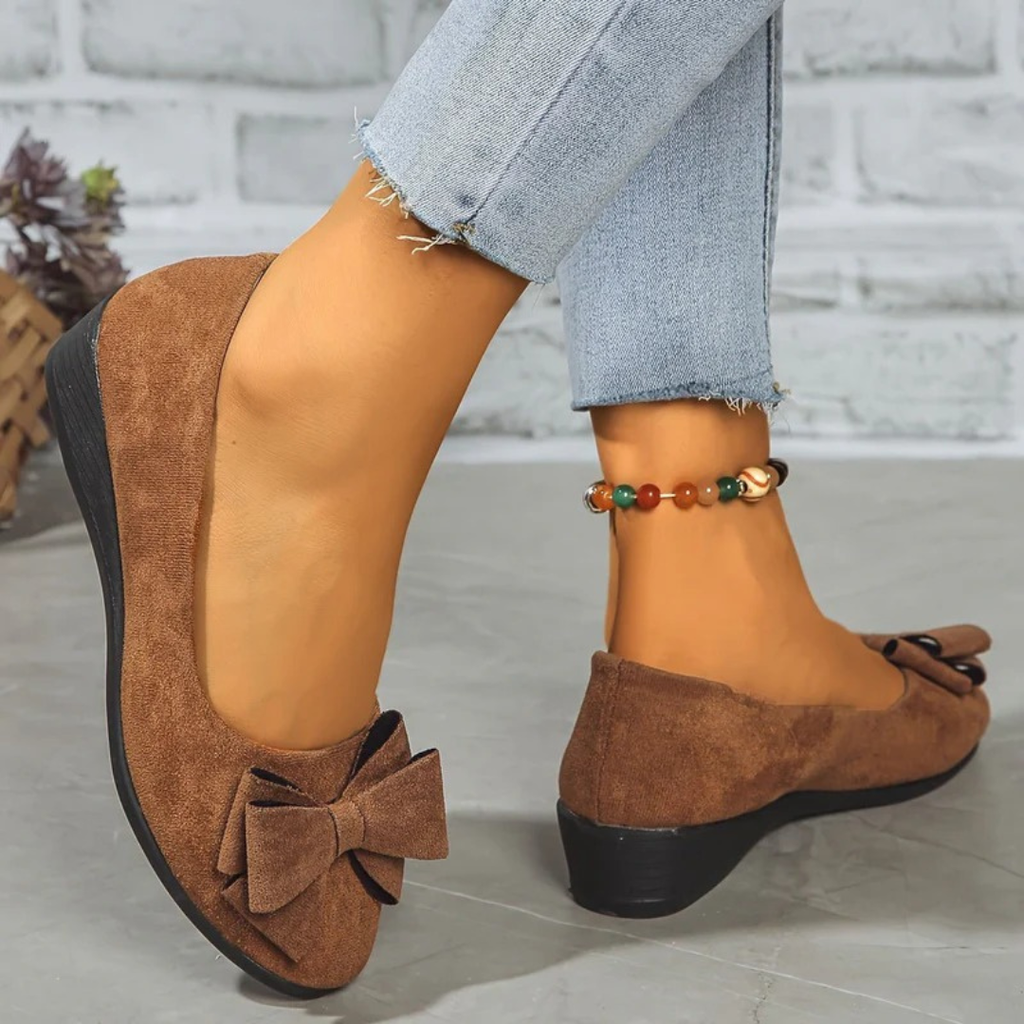 Elfi | Damen Stilvolle Wildleder Ballerinas