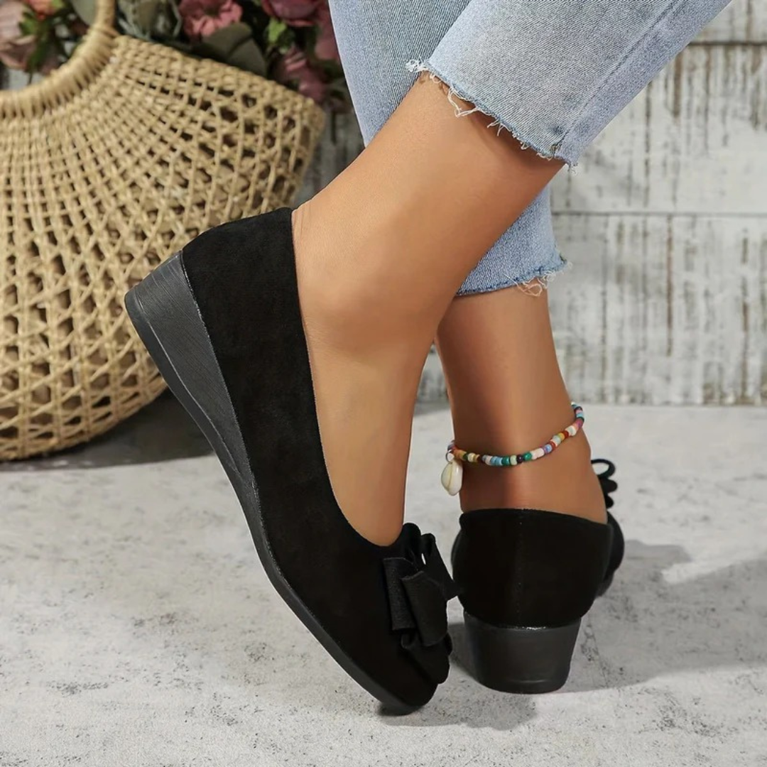 Elfi | Damen Stilvolle Wildleder Ballerinas