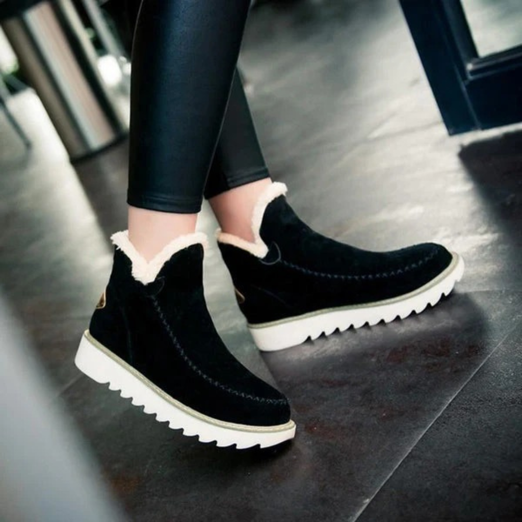 Elfriede | Damen Plateau Stiefeletten mit Moderne Design