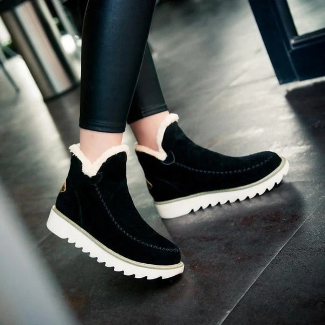 Elfriede | Damen Plateau Stiefeletten mit Moderne Design