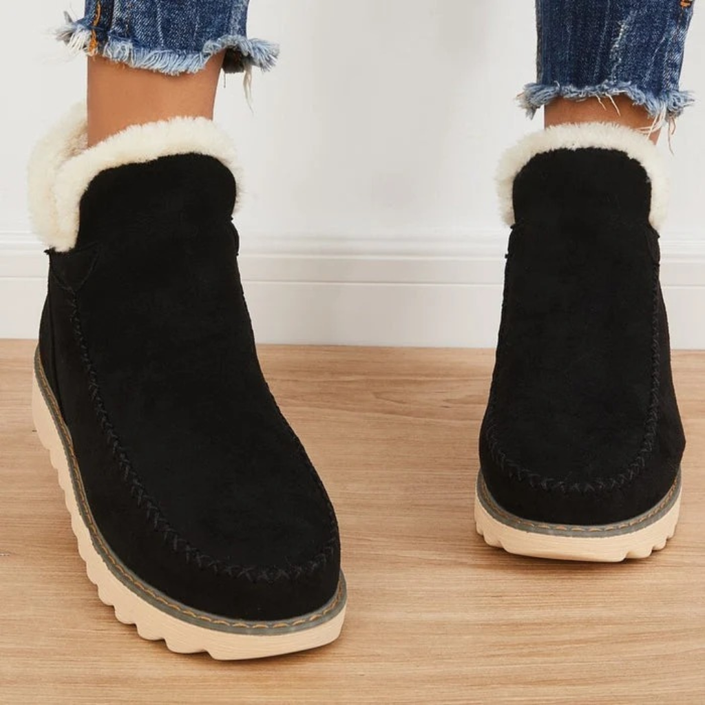 Elfriede | Damen Plateau Stiefeletten mit Moderne Design
