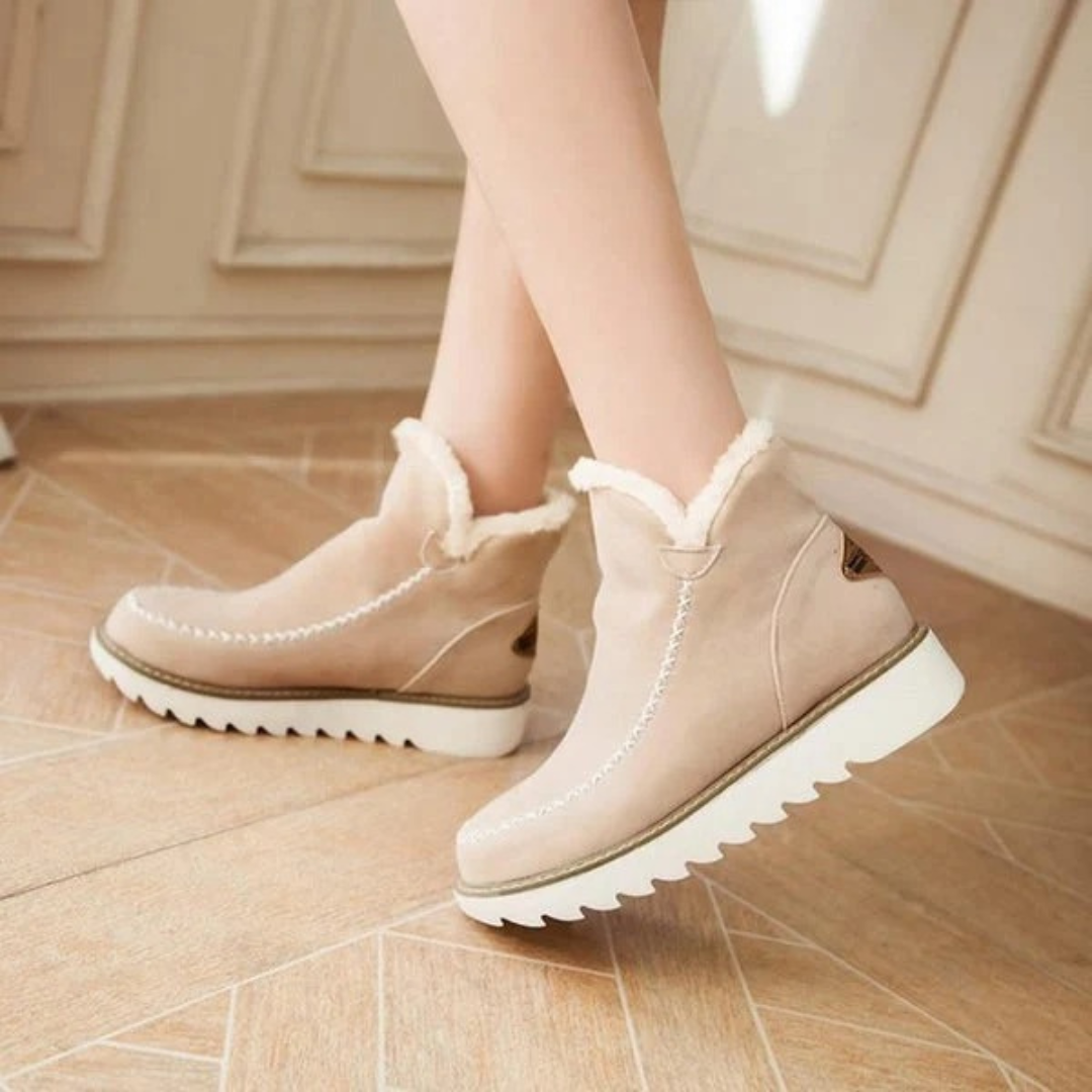 Elfriede | Damen Plateau Stiefeletten mit Moderne Design