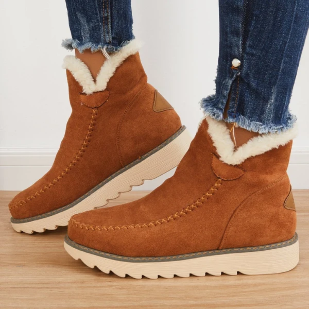 Elfriede | Damen Plateau Stiefeletten mit Moderne Design