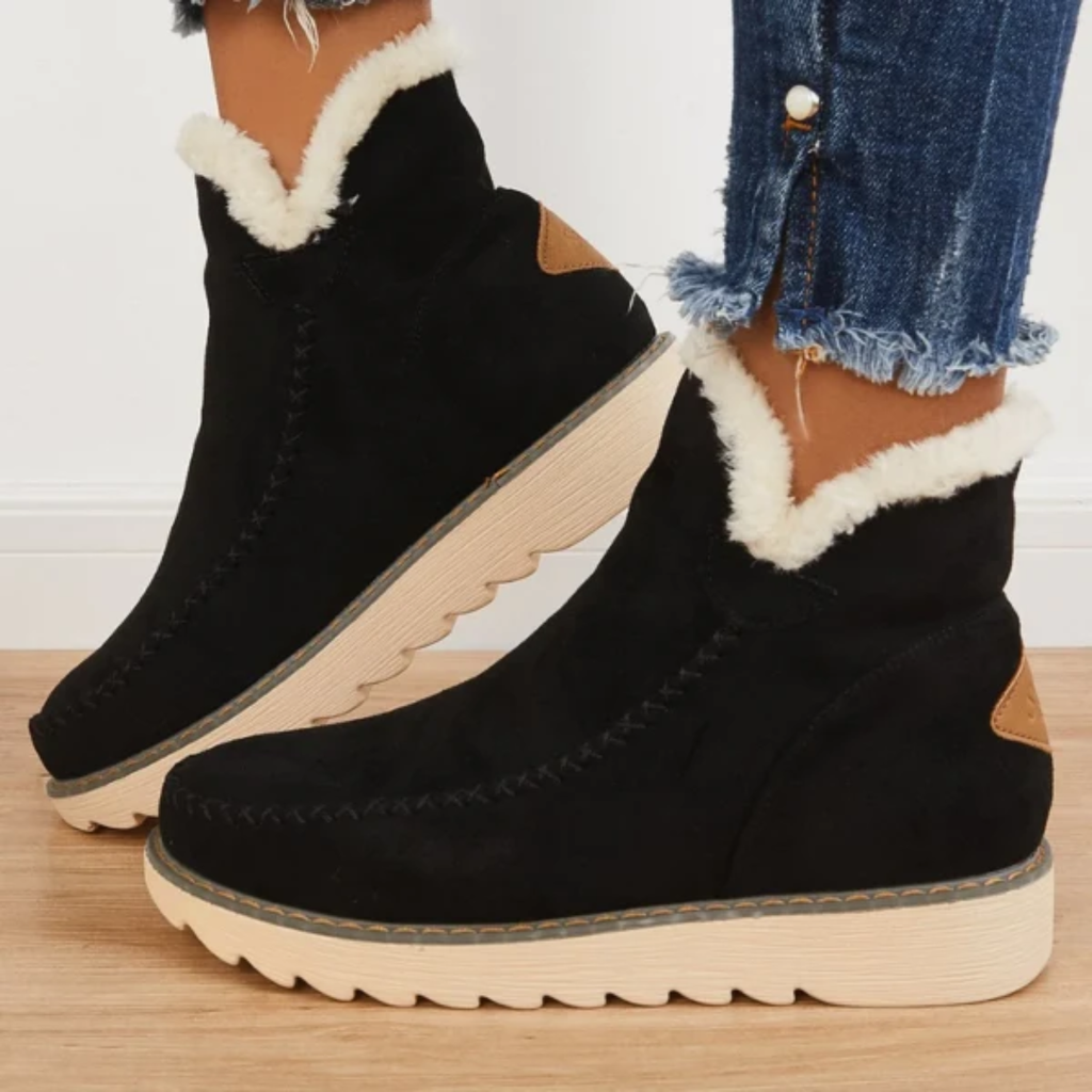 Elfriede | Damen Plateau Stiefeletten mit Moderne Design