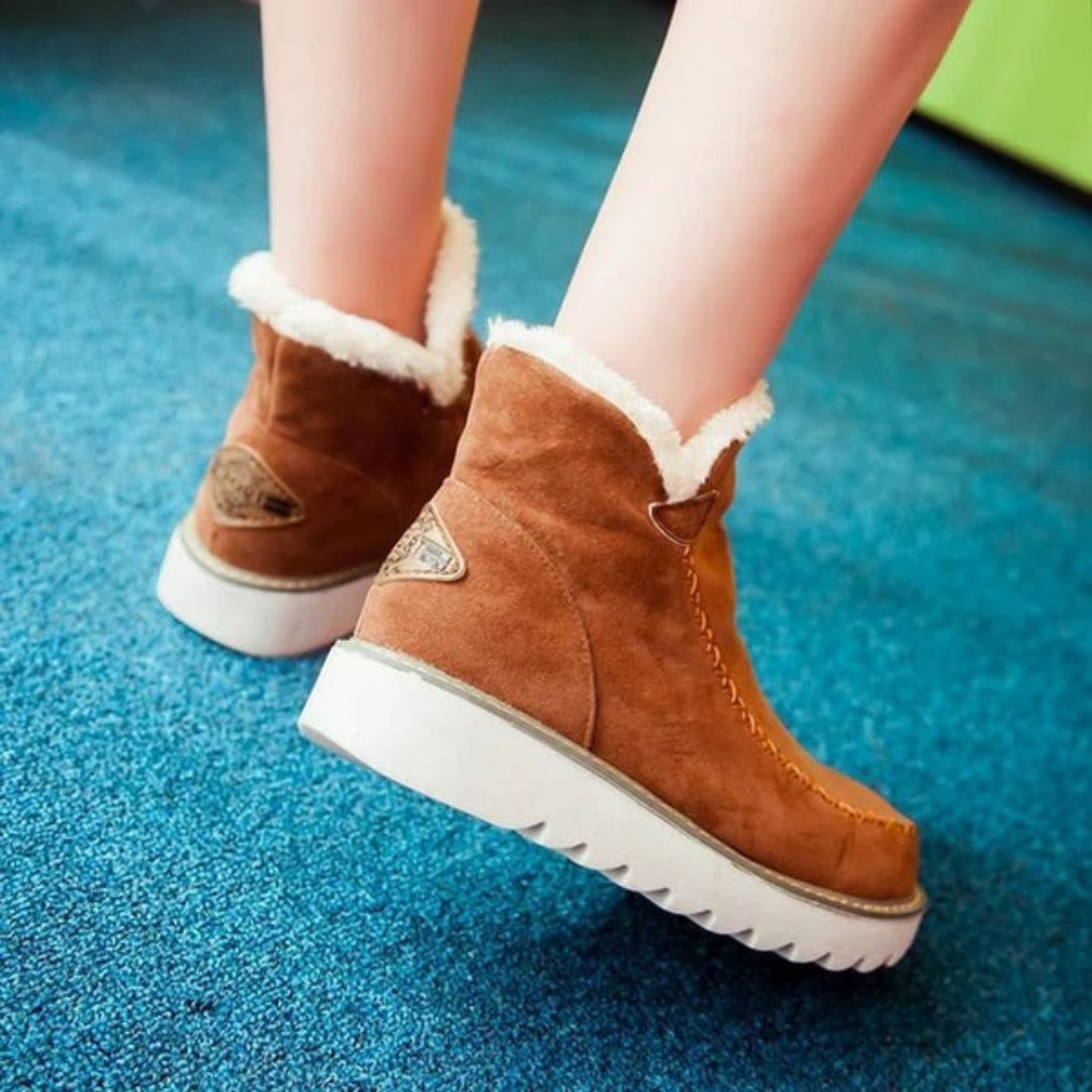 Elfriede | Damen Plateau Stiefeletten mit Moderne Design