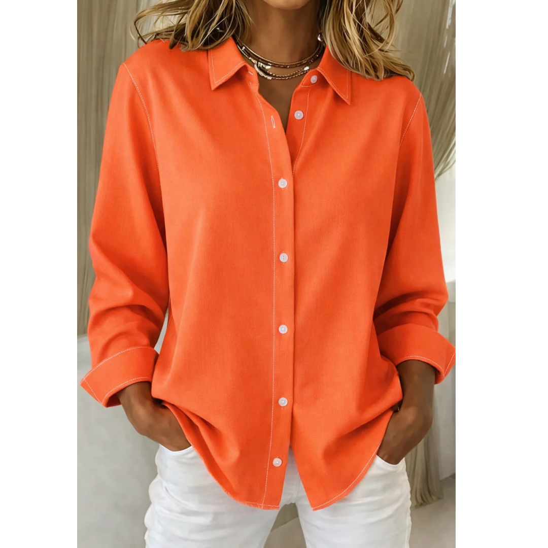 Eliana | Damen Elegante Bluse Minimalistisch Modern Stilvoll
