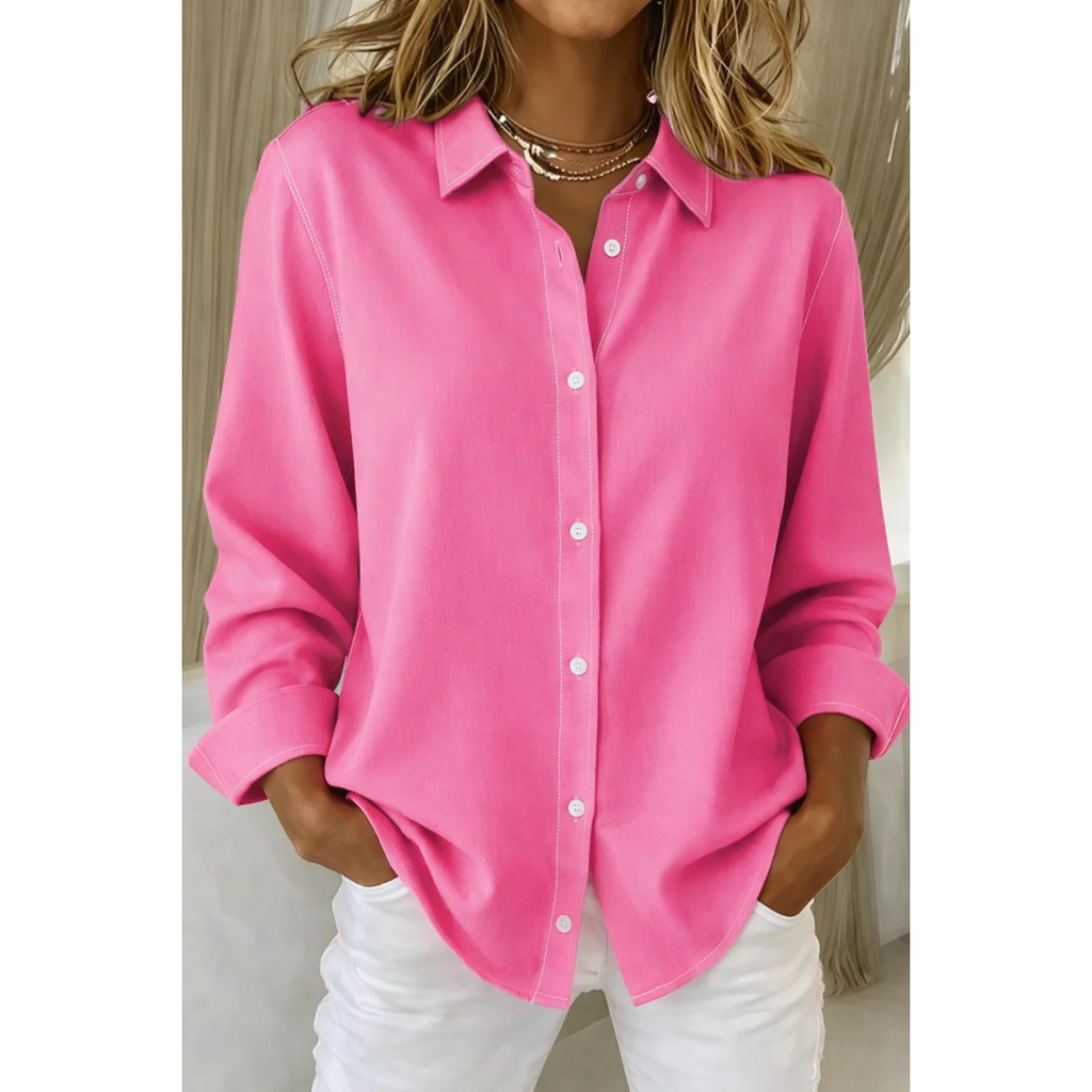 Eliana | Damen Elegante Bluse Minimalistisch Modern Stilvoll