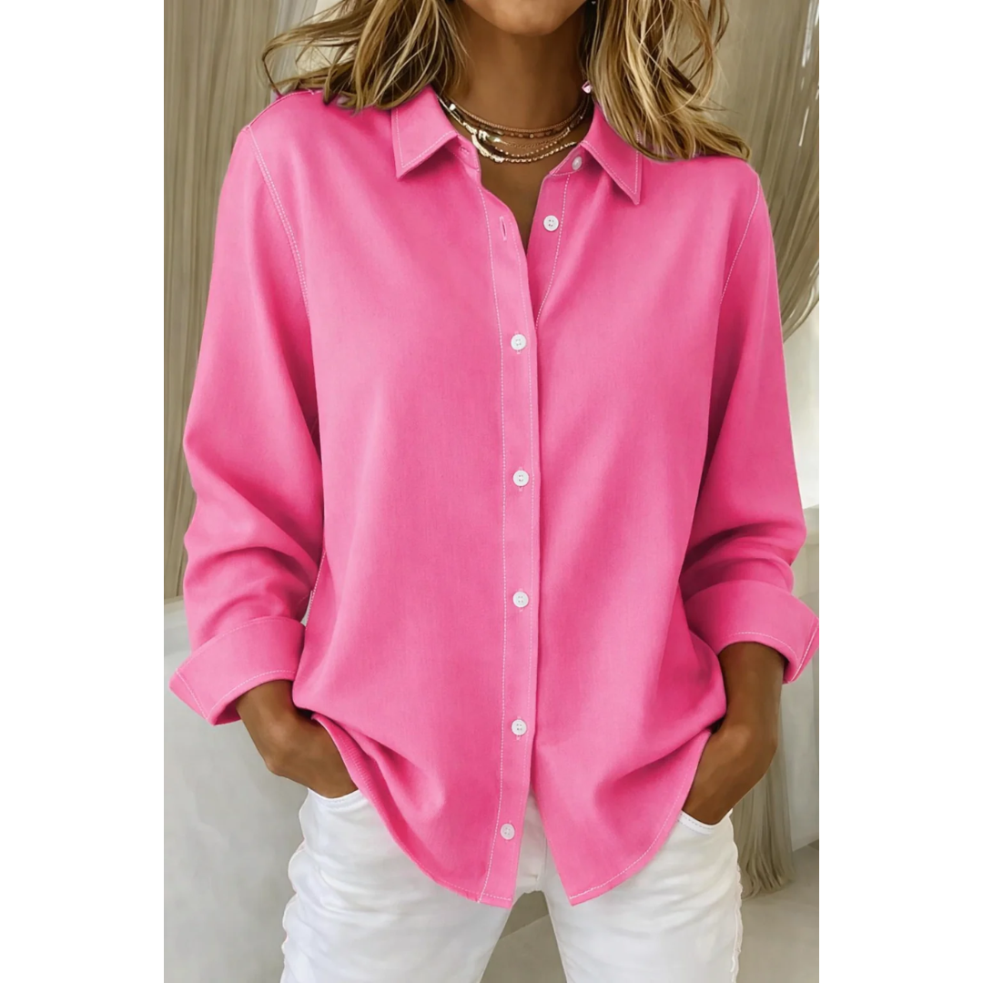 Eliana | Damen Elegante Bluse Minimalistisch Modern Stilvoll