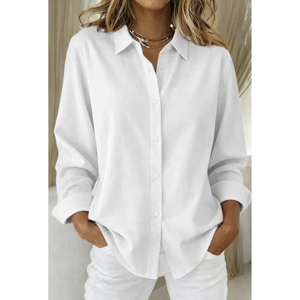 Eliana | Damen Elegante Bluse Minimalistisch Modern Stilvoll