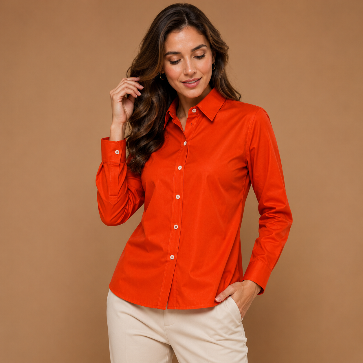 Eliana | Damen Elegante Bluse Minimalistisch Modern Stilvoll