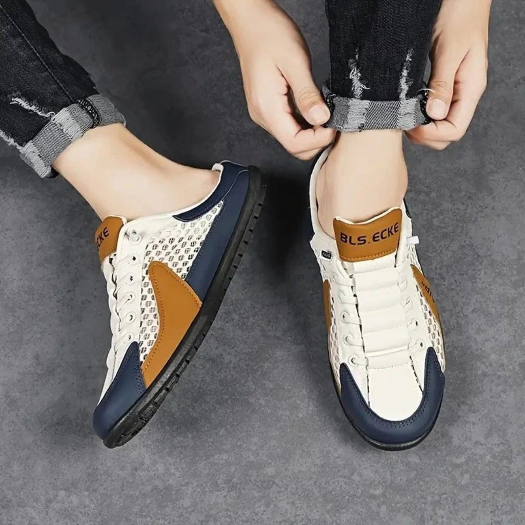 Elias | Herren Komfortable Pantoletten Slip-On Sneaker