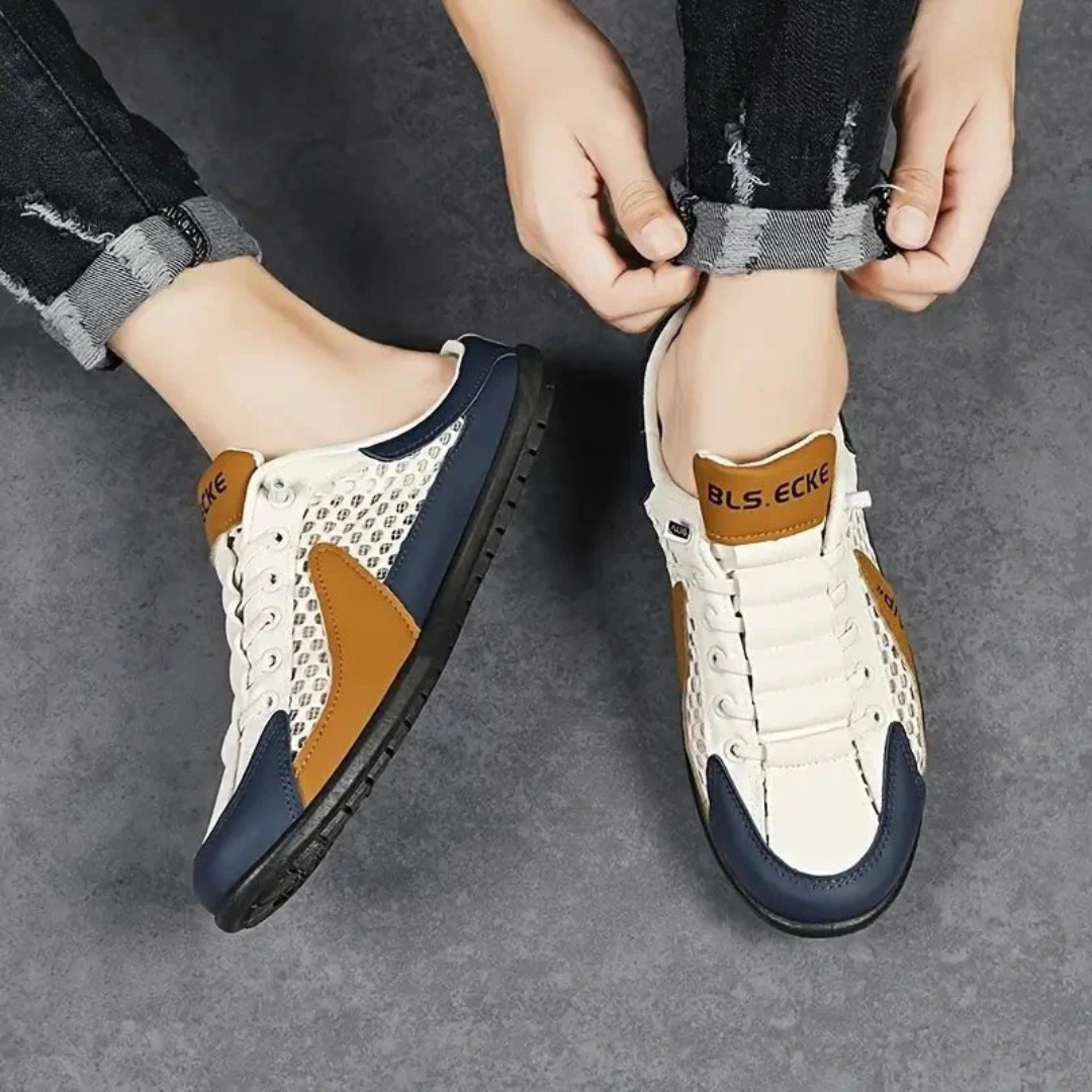 Elias | Herren Komfortable Pantoletten Slip-On Sneaker