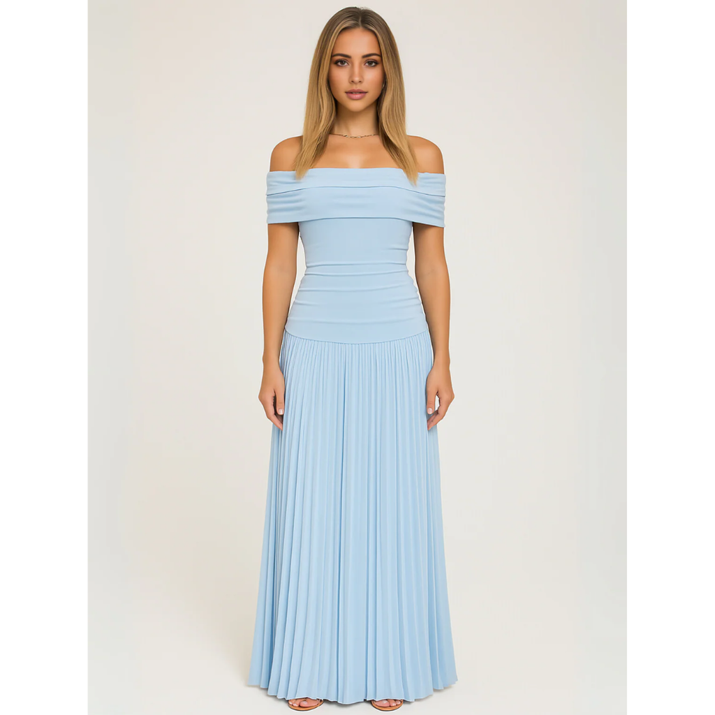 Elira | Damen Maxi Kleid Für Hochzeitsgast Mit Falten Design