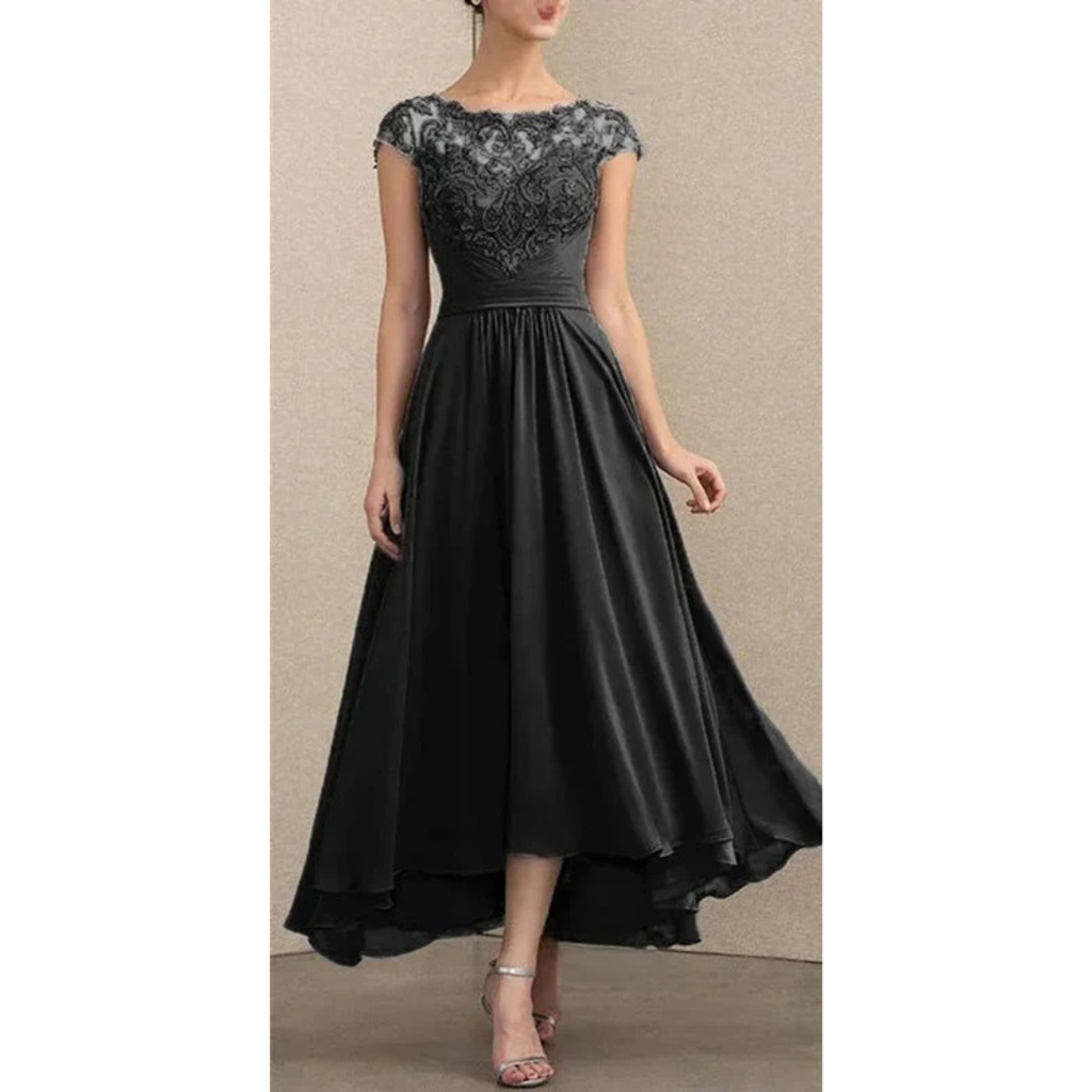 Elisabeth | Damen Florales Maxi Abendkleid mit V-Ausschnitt