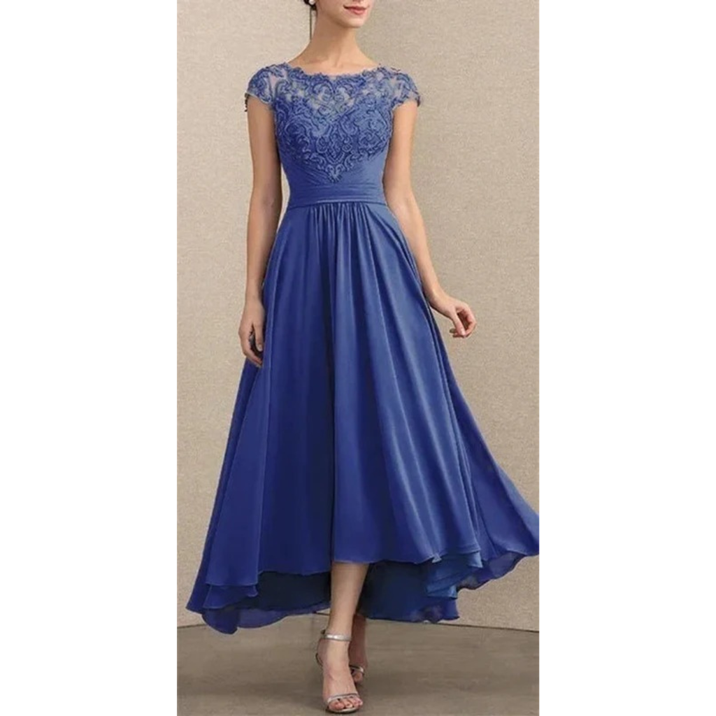 Elisabeth | Damen Florales Maxi Abendkleid mit V-Ausschnitt