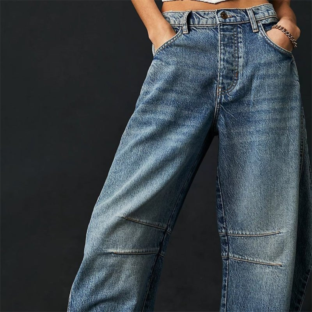 Elisabeth | Damen Moderne Barrel Leg Jeans