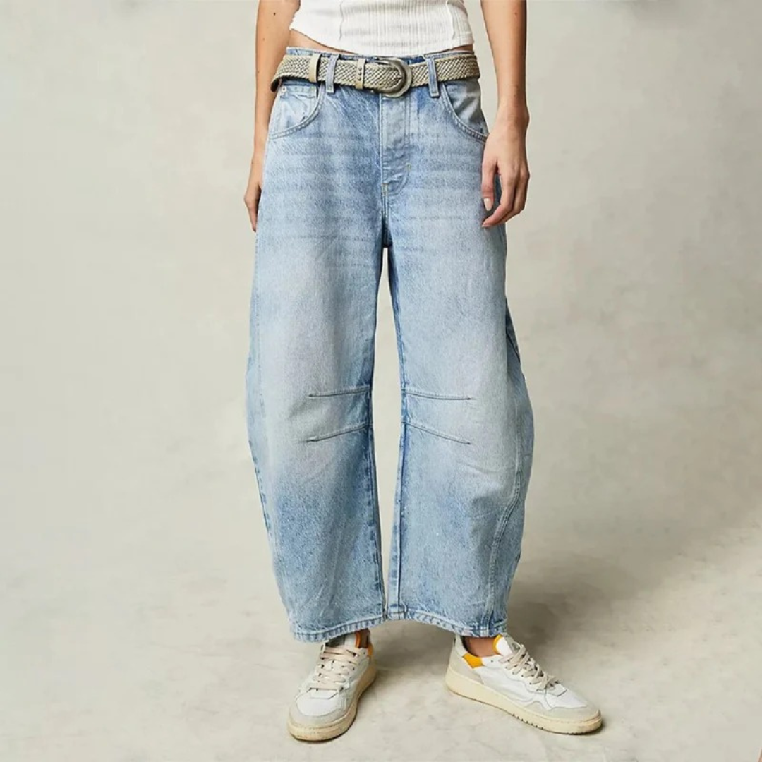Elisabeth | Damen Moderne Barrel Leg Jeans