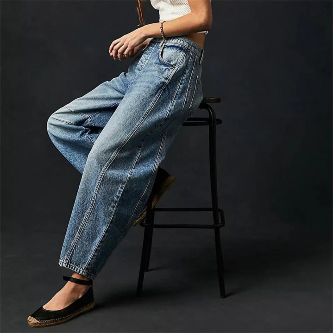 Elisabeth | Damen Moderne Barrel Leg Jeans