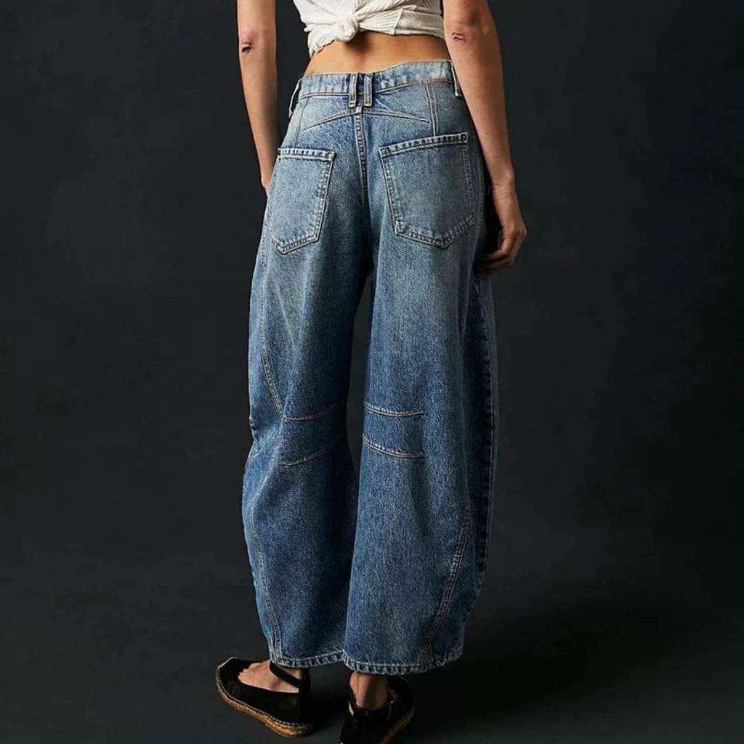 Elisabeth | Damen Moderne Barrel Leg Jeans