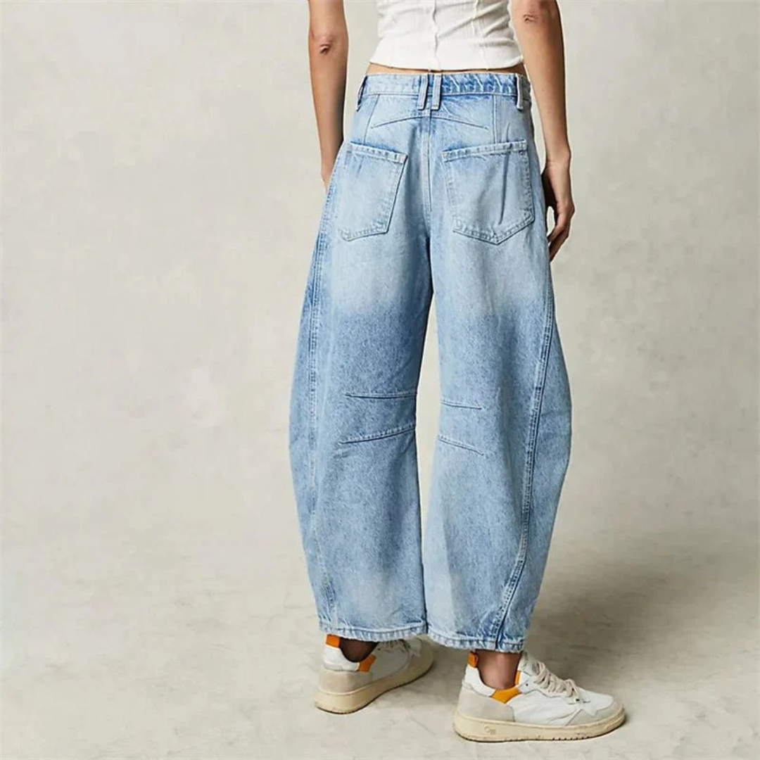 Elisabeth | Damen Moderne Barrel Leg Jeans