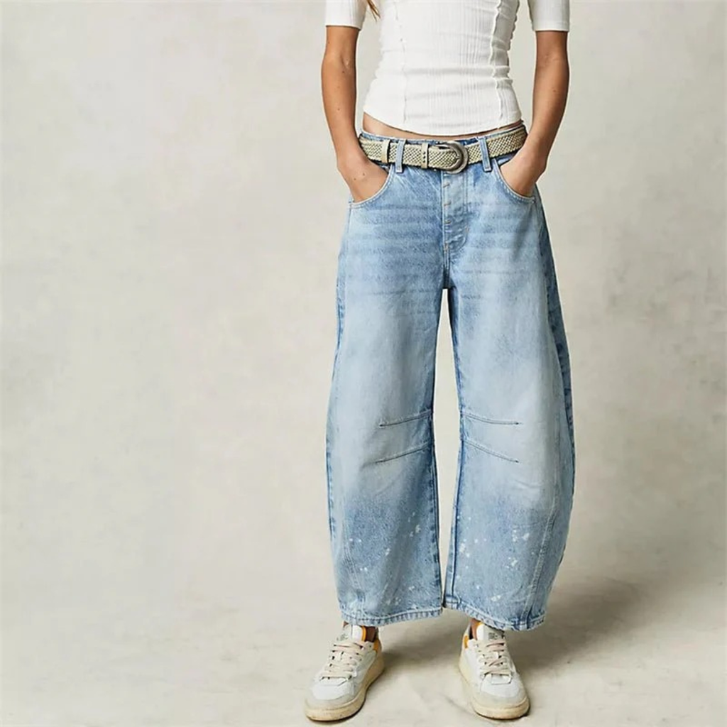 Elisabeth | Damen Moderne Barrel Leg Jeans