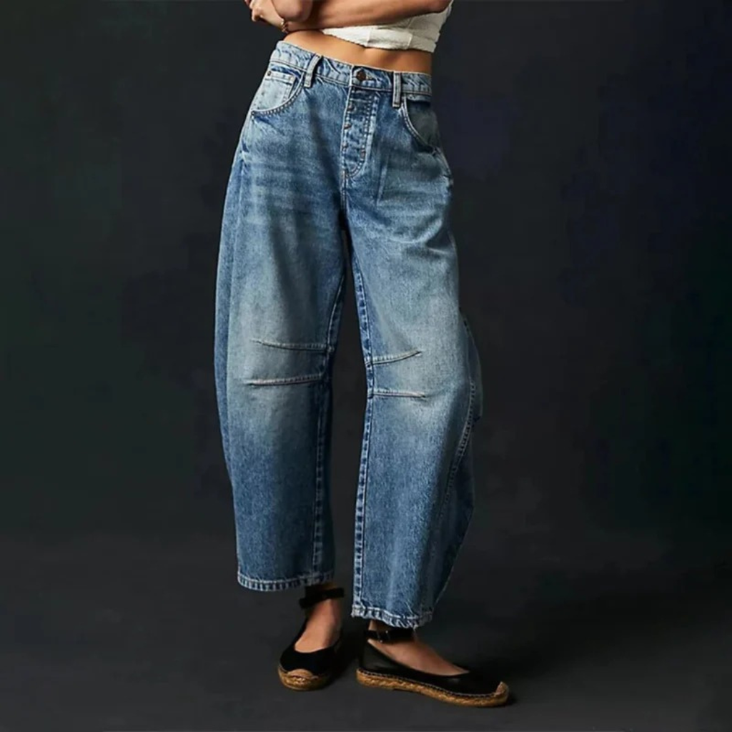 Elisabeth | Damen Moderne Barrel Leg Jeans