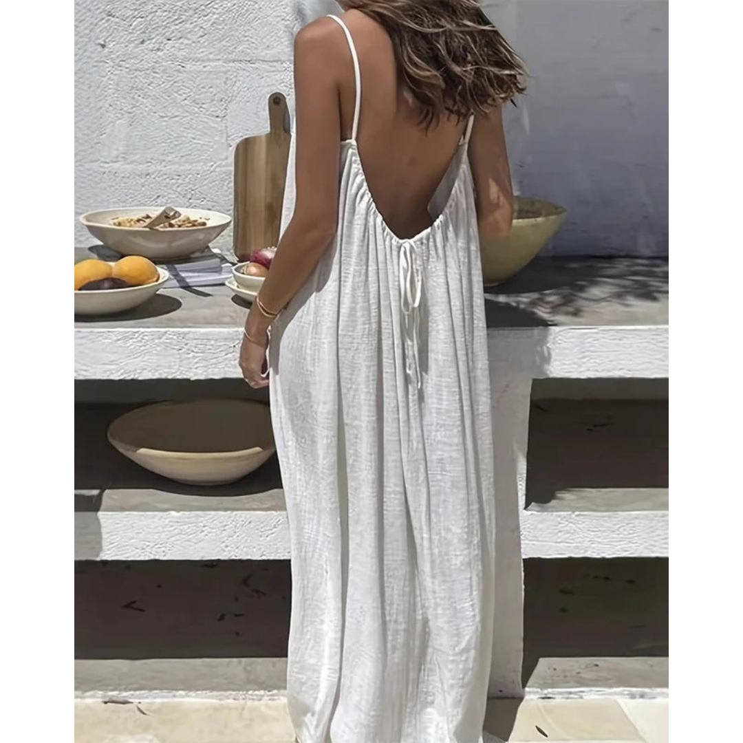 Ella | Damen Sommerkleid aus Leinen