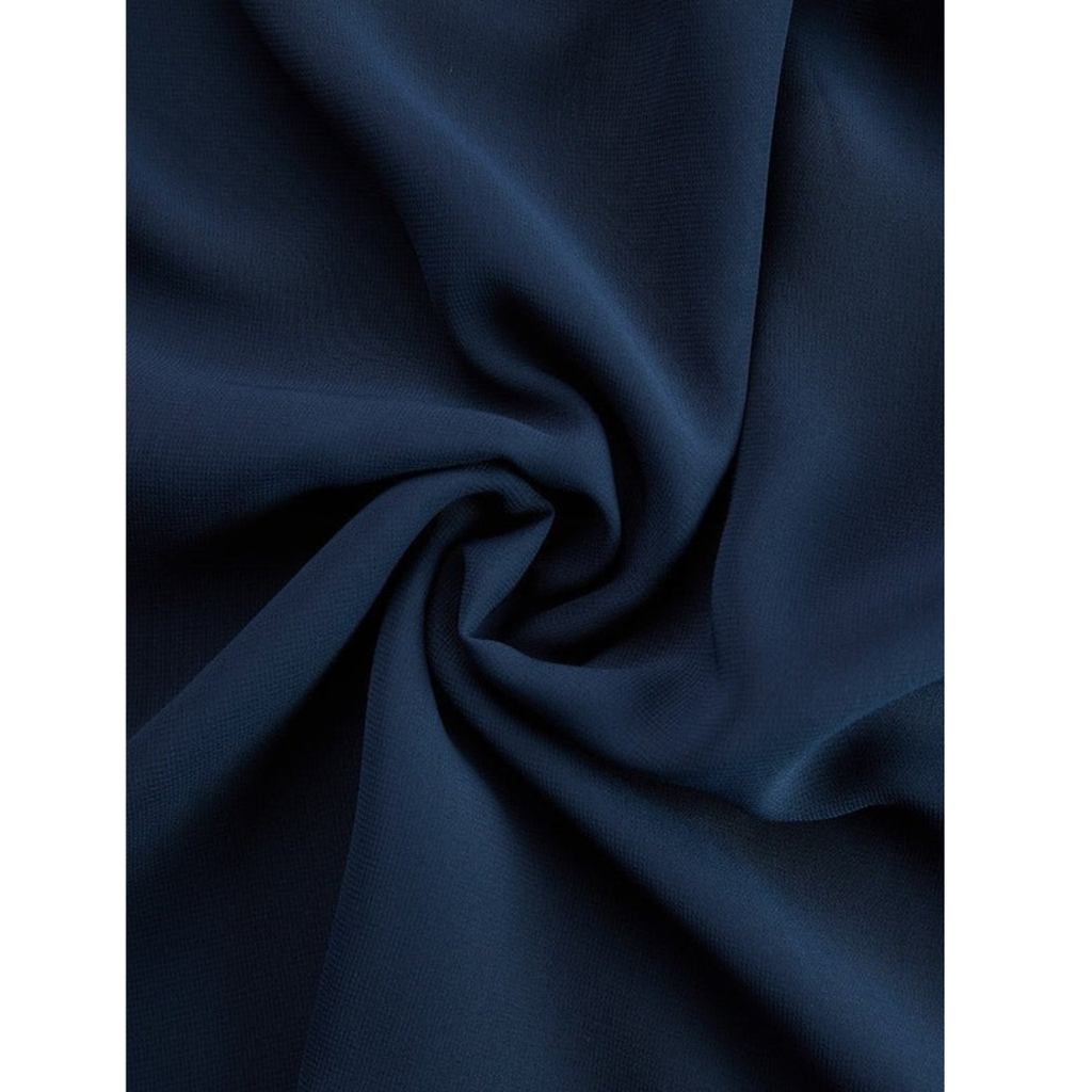 Elly | Damen Marineblaues Weites Zweiteiler Set