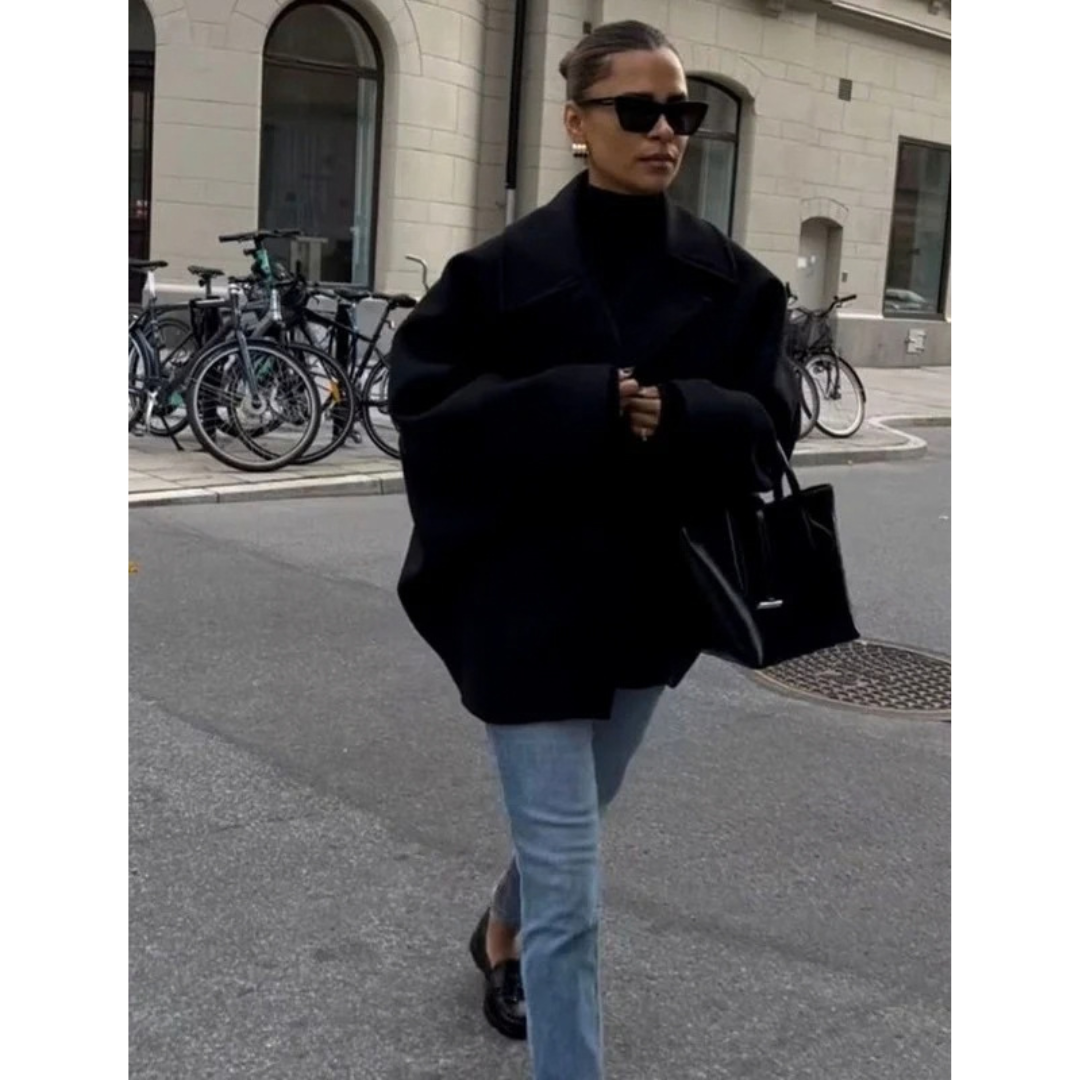 Eloise | Damen Oversized Winterjacke in Herbstfarben
