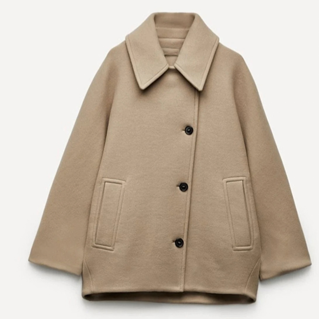 Eloise | Damen Oversized Winterjacke in Herbstfarben