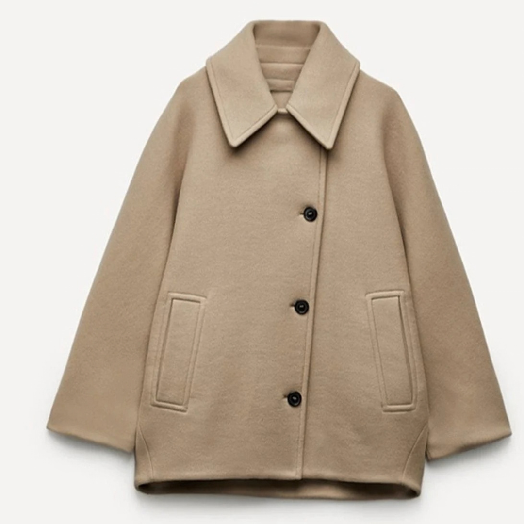 Eloise | Damen Oversized Winterjacke in Herbstfarben