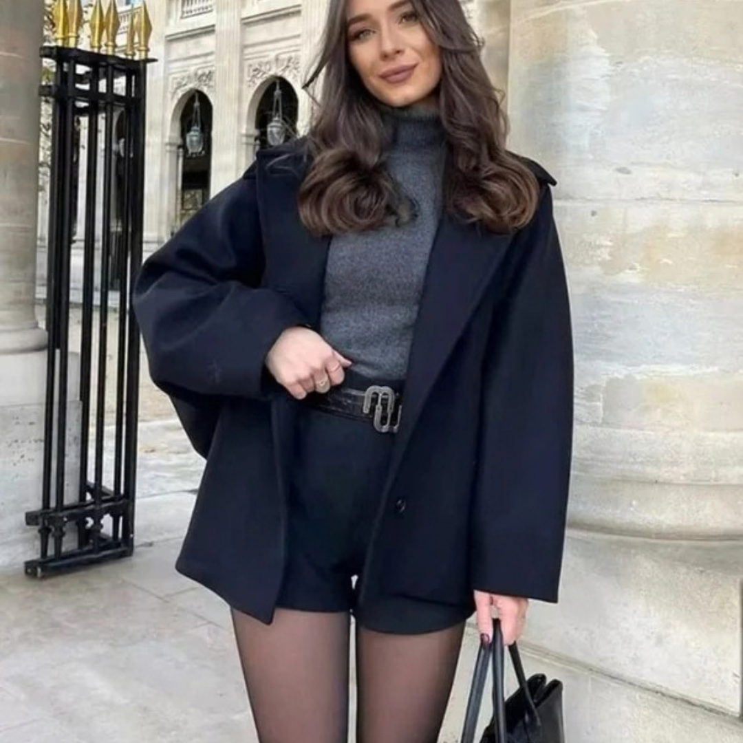 Eloise | Damen Oversized Winterjacke in Herbstfarben