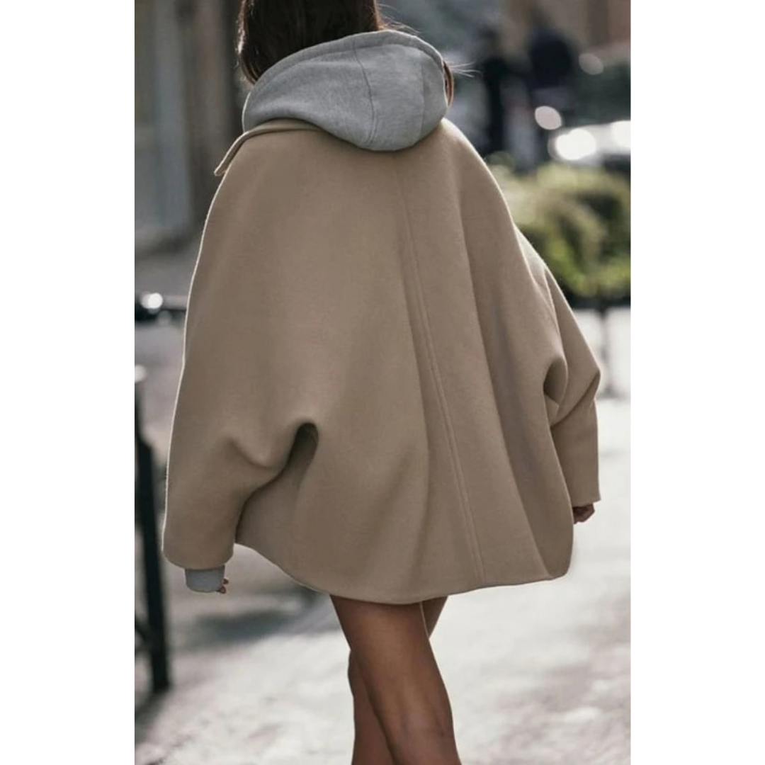 Eloise | Damen Oversized Winterjacke in Herbstfarben
