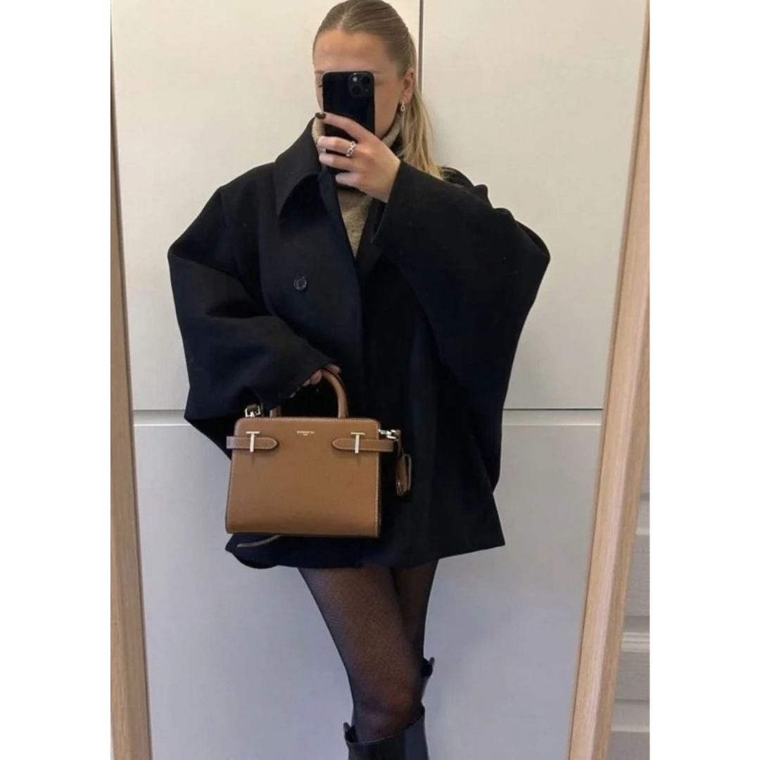 Eloise | Damen Oversized Winterjacke in Herbstfarben