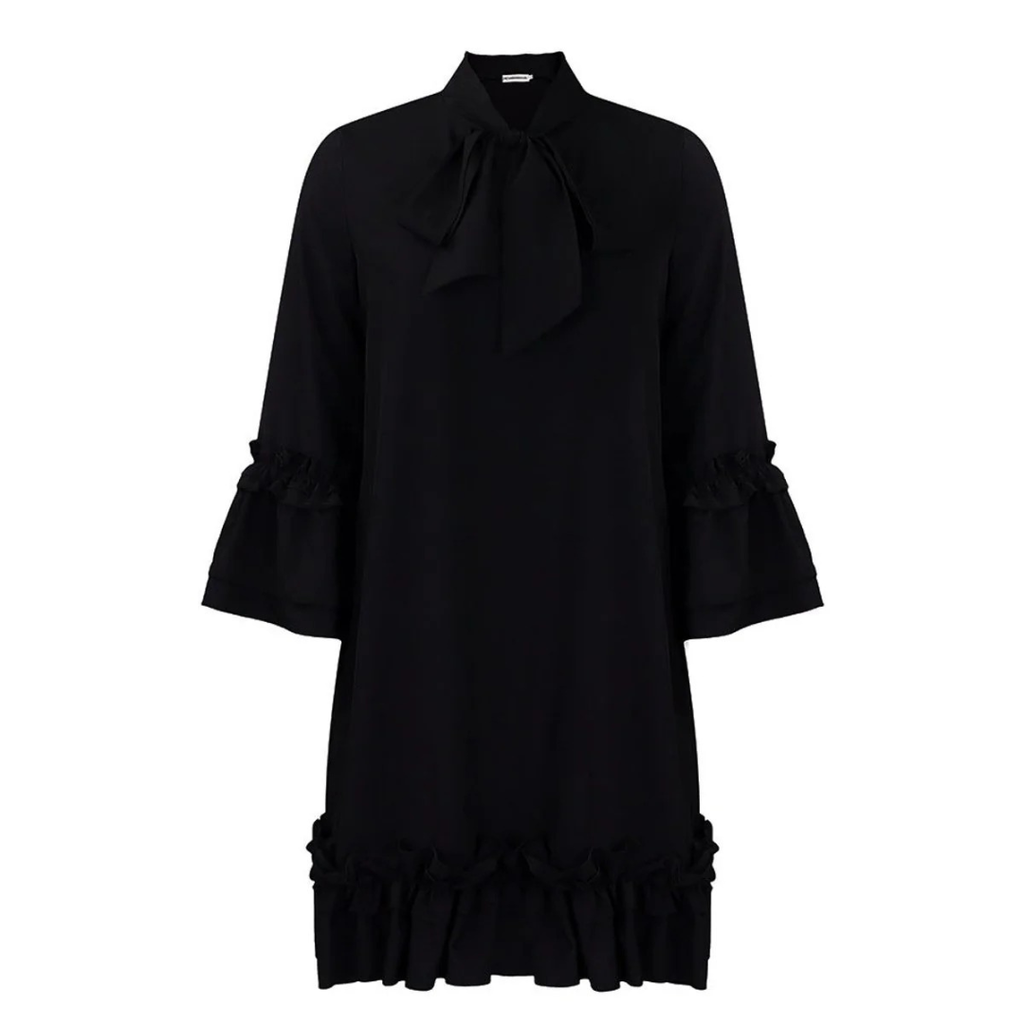 Elsa | Damen Rüschen Tunika Minikleid