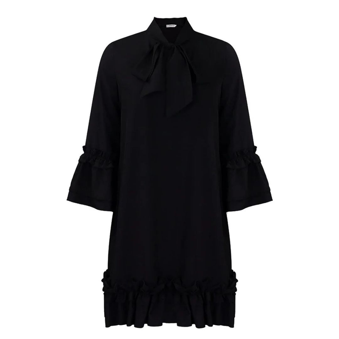 Elsa | Damen Rüschen Tunika Minikleid
