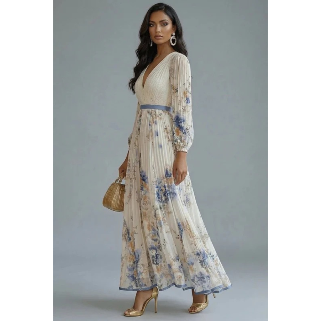 Else | Damen Maxikleid Mit Blumenmuster