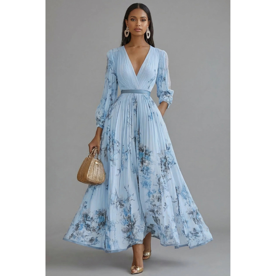 Else | Damen Maxikleid Mit Blumenmuster