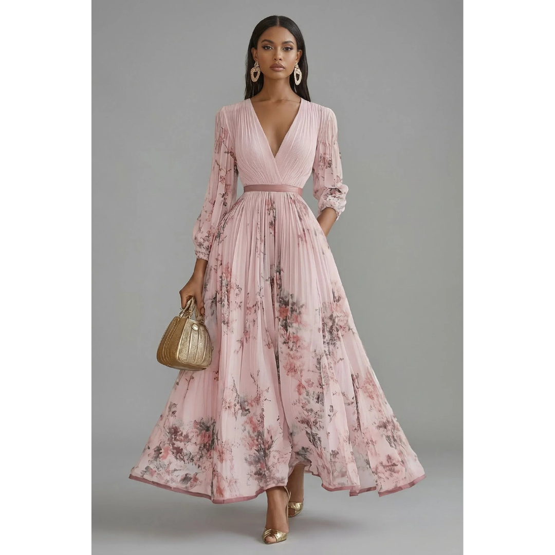 Else | Damen Maxikleid Mit Blumenmuster