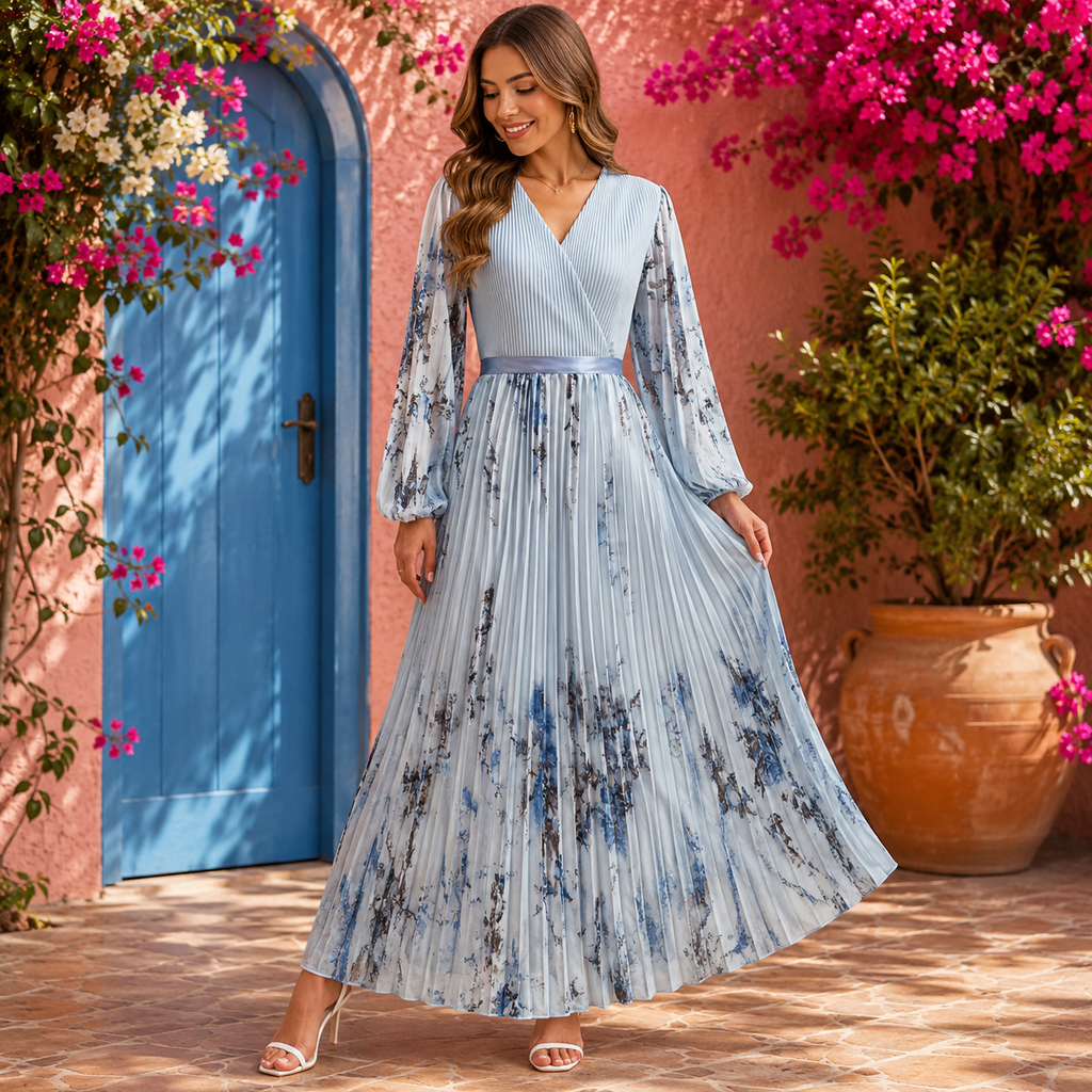 Else | Damen Maxikleid Mit Blumenmuster