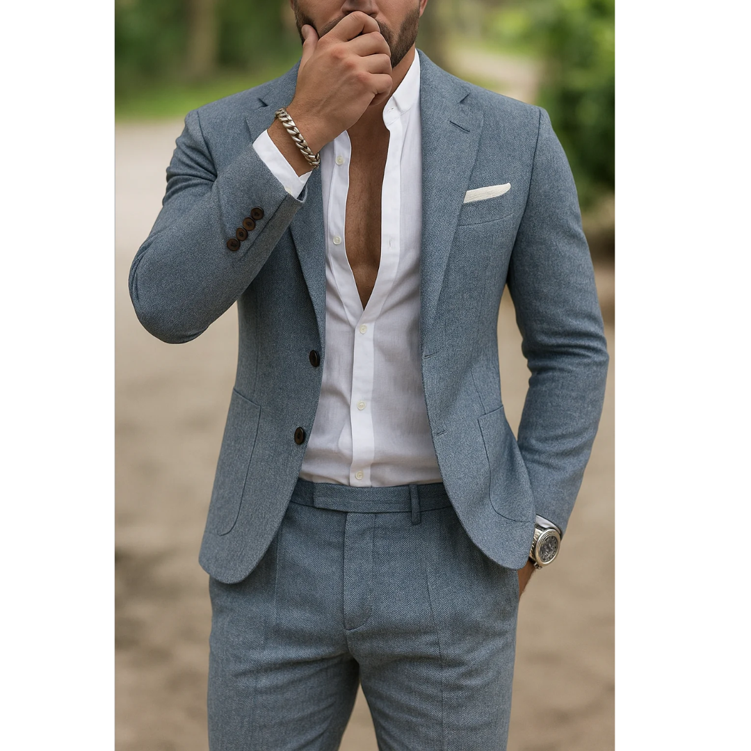 Emil | Herren Leinenanzug Slim Fit Hochzeit