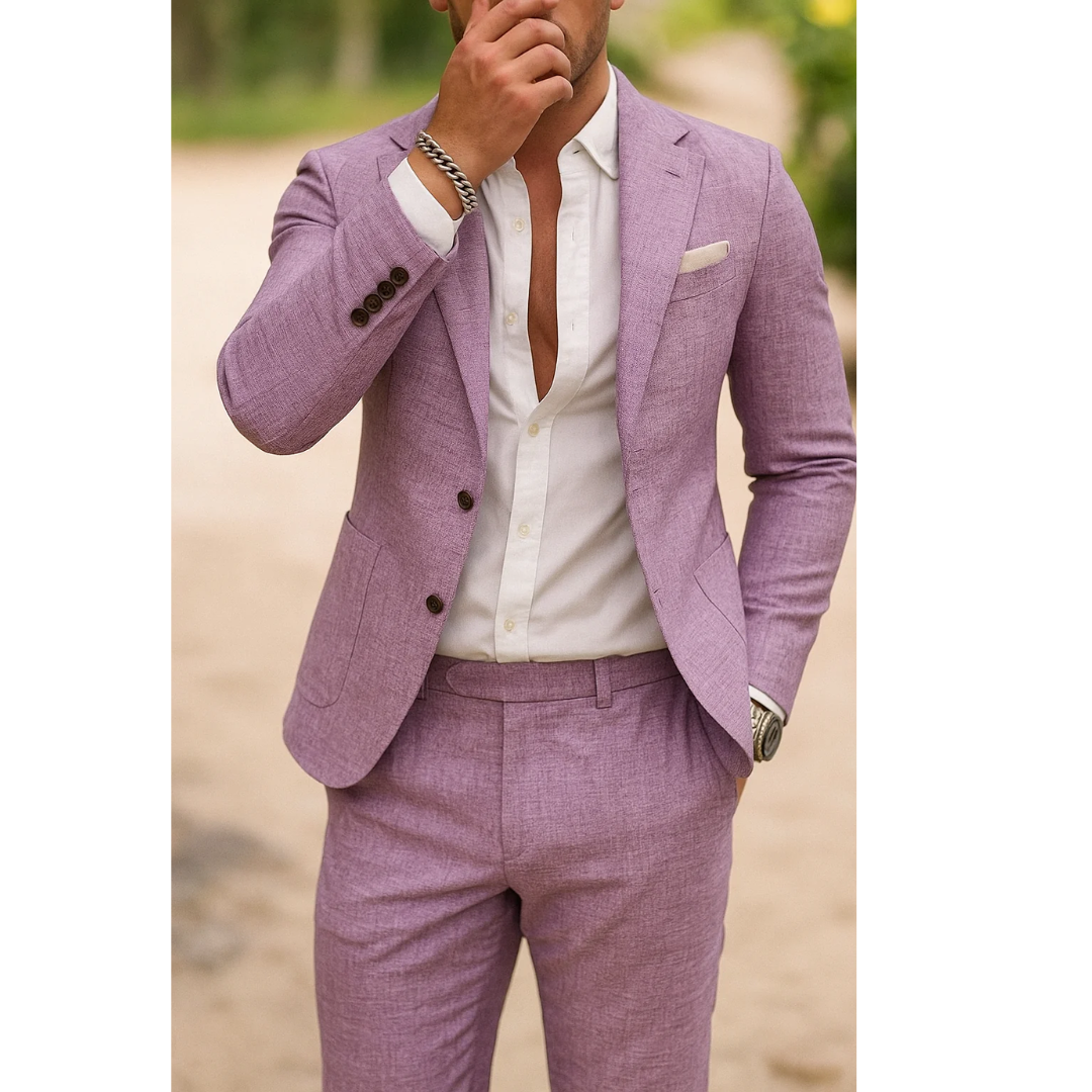 Emil | Herren Leinenanzug Slim Fit Hochzeit