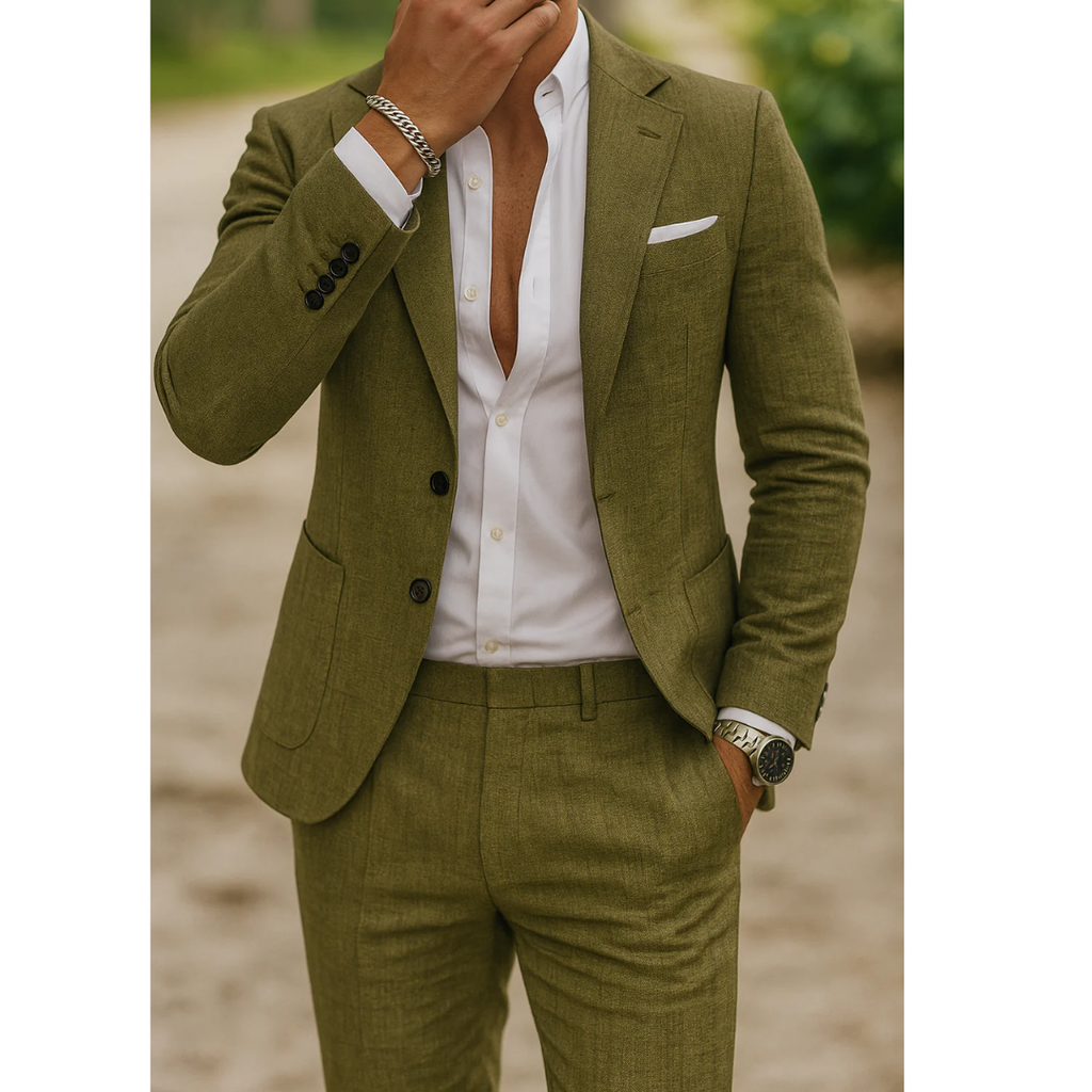 Emil | Herren Leinenanzug Slim Fit Hochzeit