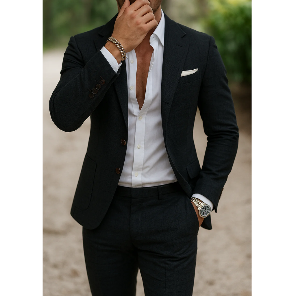 Emil | Herren Leinenanzug Slim Fit Hochzeit